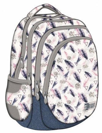 Plecak 4-komorowy Piórka Boho