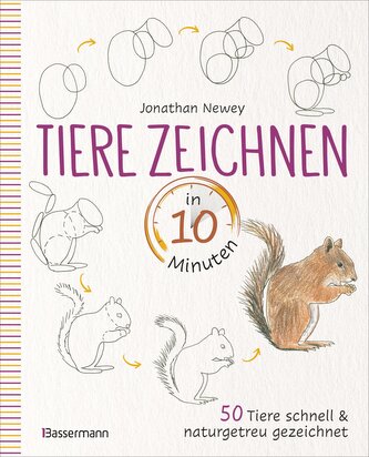 Tiere zeichnen in 10 Minuten. 50 Tiere schnell und naturgetreu gezeichnet Tiere zeichnen in 10 Minuten. 50 Tiere schnell und naturgetreu gezeichnet