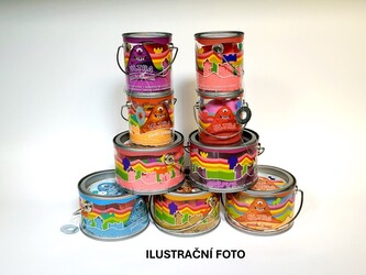 Kinetický barevný písek 1 480 g s formičkami, set v boxu Kinetický barevný písek 1 480 g s formičkami, set v boxu