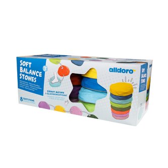 Měkké balanční kameny, 8 kusů