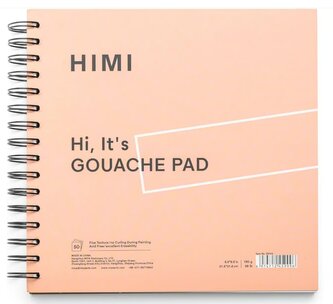 HIMI blok pro malbu kvašovými barvami –21,5 x 21,5 cm – 50 listů