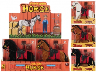 Konik flokowany z akcesoriami mix MEGA CREATIVE 567750