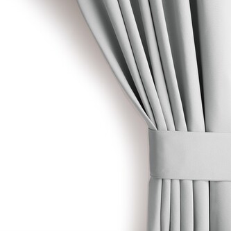 Závěs s kroužky AmeliaHome Blackout  světle šedý , velikost 140x175