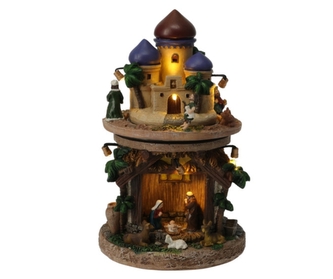 Pohyblivý betlém LED se zvukem 23 cm B