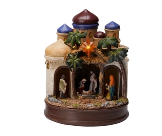 Pohyblivý betlém LED se zvukem 22 cm B