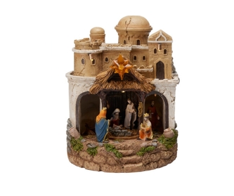 Pohyblivý betlém LED se zvukem 22 cm A