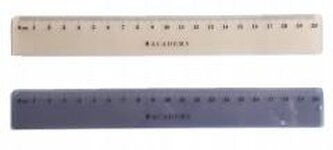 Linijka kolorowa 20cm Academy mix