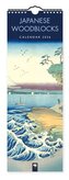 Japanese Woodblocks - Japanische Holzschnitte - Slimline-Kalender 2026 - Original Flame Tree Publishing-Kalender Slimeline [Kale