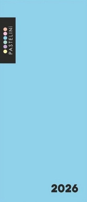 Diář PVC měsíční 2026 PASTELINI modrá