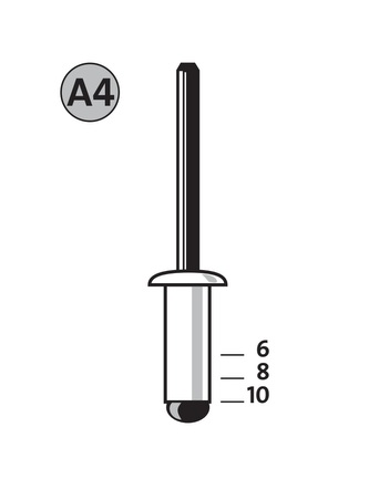 Nity aluminiowe A4/6 NOVUS [30 szt.]