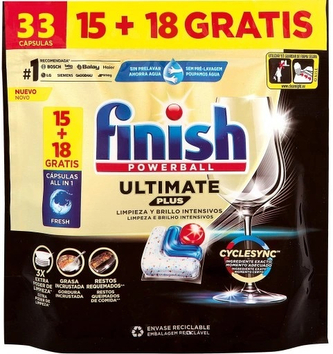 CALGONIT/FINISH Tabletki All-in-one 33szt Ultimate Plus