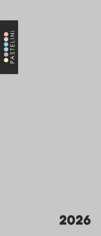 Diář PVC týdenní 2026 PASTELINI šedá