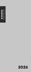 Diář PVC týdenní 2026 PASTELINI šedá