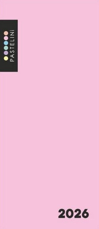 Diář PVC týdenní 2026 PASTELINI růžová