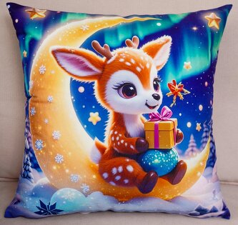 Vánoční polštář CHRISTMAS DARLING 40x40 cm Mybesthome