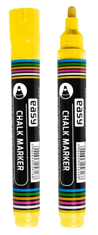 Marker kredowy żółty (10szt) EASY