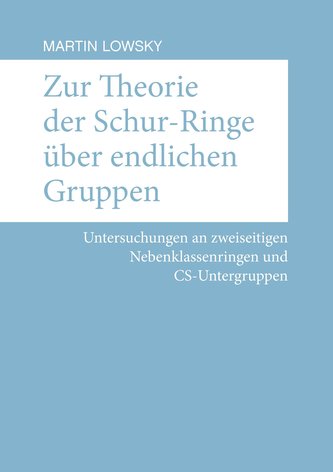 Zur Theorie der Schur-Ringe über endlichen Gruppen