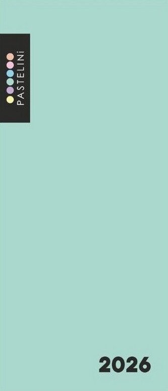 Diář PVC týdenní 2026 PASTELINI zelená