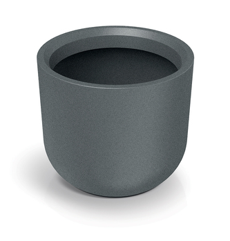 Květináč MOLTA ROUND HIGH 40 cm - barva: granitová šedá