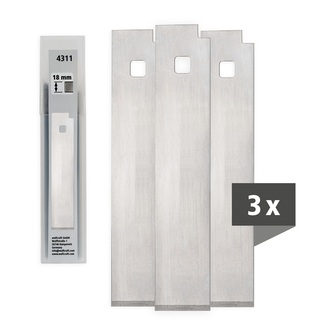 3 ostrza zapasowe do noża do skrobania z podwójnym ostrzem 4333, wolfcraft