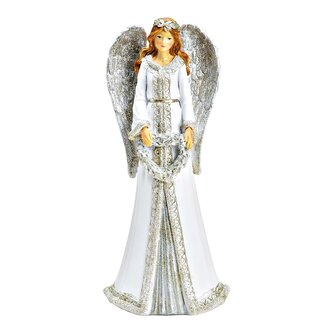 Soška anděla se srdcem 27 cm