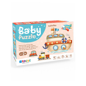 Hafotoys dětské puzzle dopravní prostředky 13 dílků