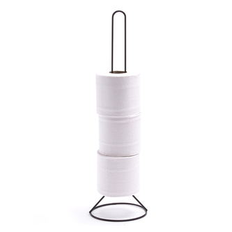 MSV stojan na toaletní papíry ROLL TOWER, černý, ocel