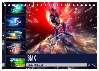 BMX Universum (Tischkalender 2026 DIN A5 quer), CALVENDO Monatskalender