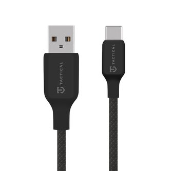 Tactical Stitch Thread Cable USB-A/USB-C 2m Black Tactical Stitch Thread Cable USB-A/USB-C 2m Black