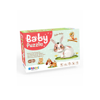 Hafotoys dětské puzzle roztomilá zvířátka 13 dílků
