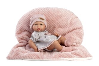 Guca 853 New BORN HOLČIČKA  - realistická panenka miminko s celovinylovým tělem - 38 cm