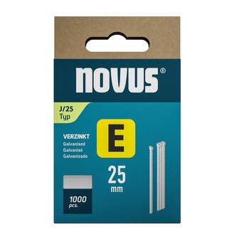Novus hřebíky typ E, J/25 mm, 1000 ks