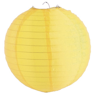 Nylonová lucerna 30 cm, žlutá
