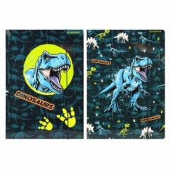 Teczka z gumką A4 Dino Glow mix Teczka z gumką A4 Dino Glow mix