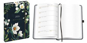 Kalendarz książkowy A5 2026 Mat + UV Fiori Kalendarz książkowy A5 2026 Mat + UV Fiori