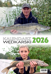 Kalendarz ścienny 2026 13-kartkowy 2026 Wędkarski