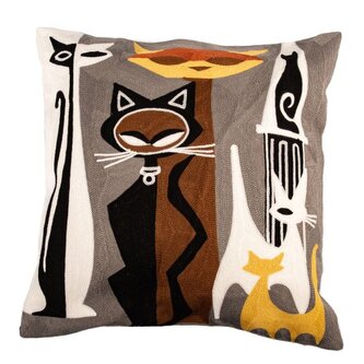 Pletený bavlněný návlek na poštář 45 x 45 cm, 1/50