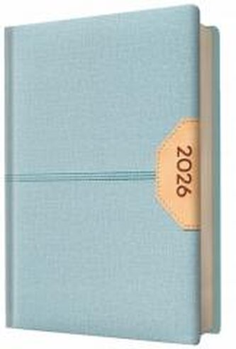 Kalendarz 2026 A5 Biznes planer błękitny