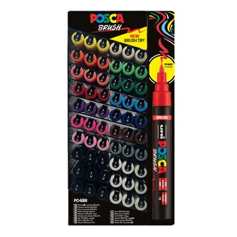 Posca displej Posca PC-5BR 60 ks, plastový, plný, 16 barev, Š 16 V 31 cm