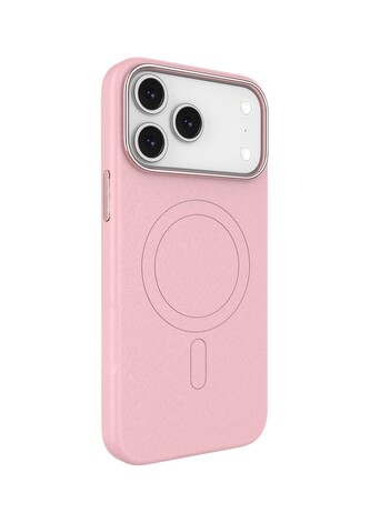 Pouzdro Leather Frame s podporou MagSafe iPhone 17 Pro - růžové Pouzdro Leather Frame s podporou MagSafe iPhone 17 Pro - růžové