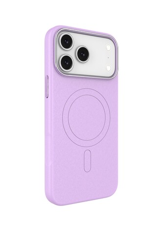 Pouzdro Leather Frame s podporou MagSafe iPhone 17 Pro - fialové Pouzdro Leather Frame s podporou MagSafe iPhone 17 Pro - fialové