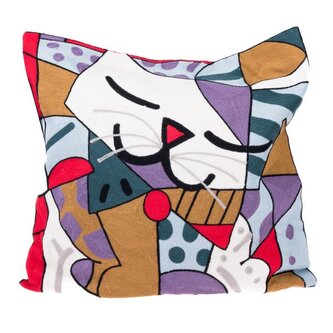 Pletený bavlněný návlek na poštář 45 x 45 cm, 1/50