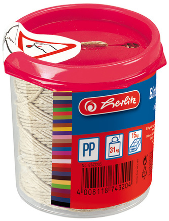 Sznurek Pack-O-Mat 120m pojemnik z obcinaczem 8743205, Herlitz