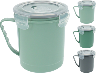 KUBEK DO MIKROFALI 600ML 3ASS CLR