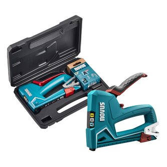 Novus sponkovačka J-50, vč. kufříku a sponek, mechanická, typ sponek a hřebíků A, E, H