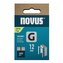 Novus tenké, ploché drátové sponky typ G, 11/12 mm, 600 ks