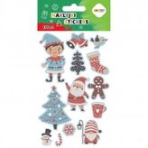 Naklejki Xmas blue 10x20cm HAPPY COLOR