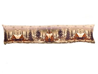 Forbyt Vánoční svítící dekorace okenní polštář Zasněžená krajina CYH6019R 20x85 cm Forbyt Vánoční svítící dekorace okenní polštář Zasněžená krajina CYH6019R 20x85 cm