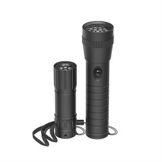 Hama FL-DUO, LED svítilny, hliníkové, 25 lm / 60 lm, poutko na ruku, vč. baterií, set 2 ks