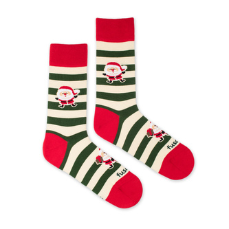 Ponožky Párty Santa Béžové S (35-38)